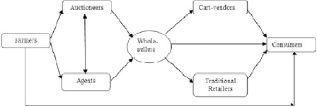 Traditional supply chain system followed in India